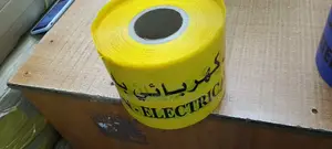Electrical Underground Warning Tape,6"(500m)