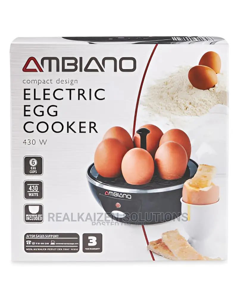 UK AMBIANO Electric Egg Cooker With Tray for Poached Eggs