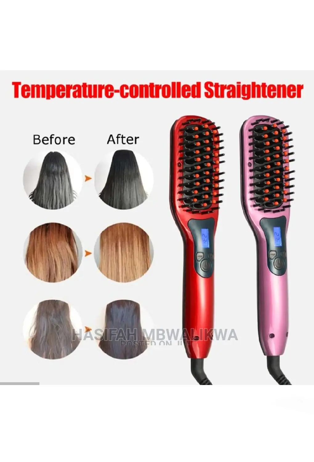 Electric Hair Straightener Comb