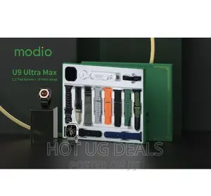 Ultra 9MAX Digital Smart Watch With 10 Strap for Android_ios