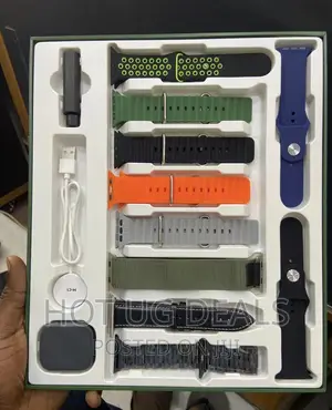 Ultra 9MAX Digital Smart Watch With 10 Strap for Android_ios