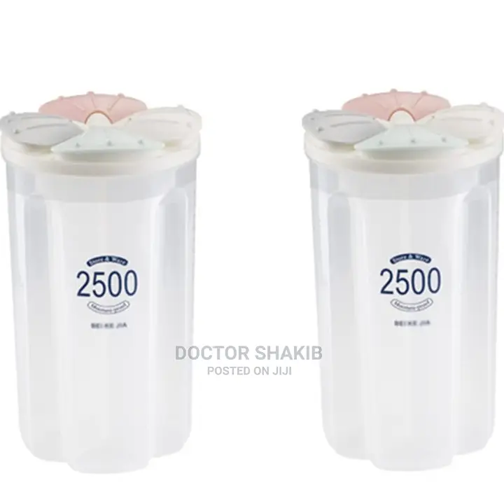 4 Grid Cereal Storage Container