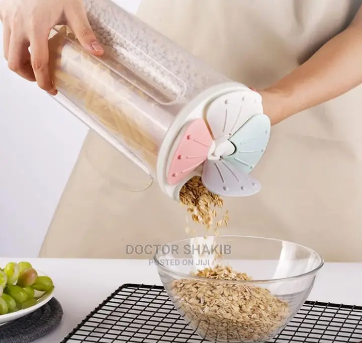 4 Grid Cereal Storage Container