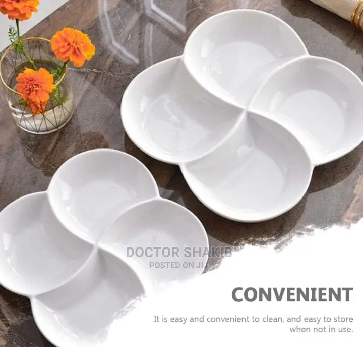Serving Tray Divided Into Compartments