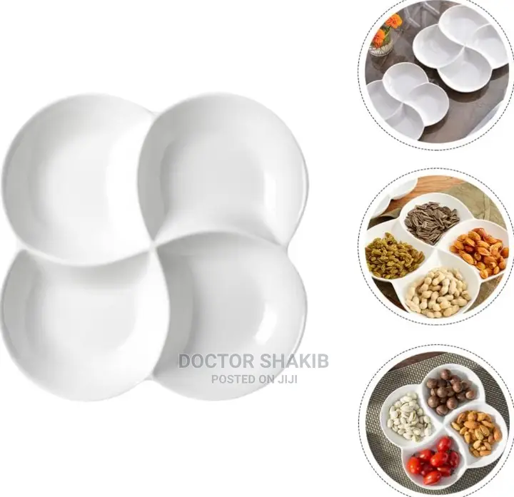 Serving Tray Divided Into Compartments