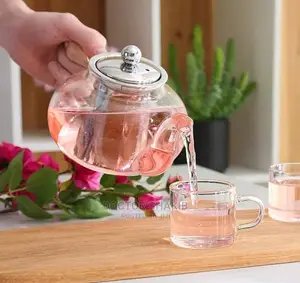 Clear Glass Teapot With Infuser