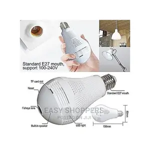 Smart Wifi Wireless Bulb Camera