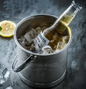 Insulated Stainless Steel Ice Bucket Wine Strainer Ice Tongs