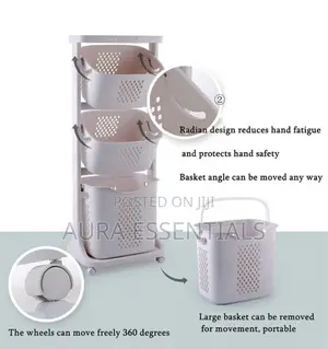 Multifunctional Rolling Laundry Sorter/Basket