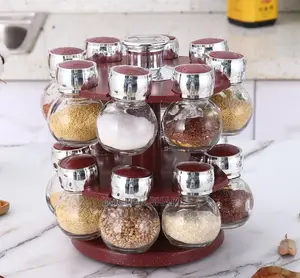 16 Jar Kitchen Rotating Spice Rack
