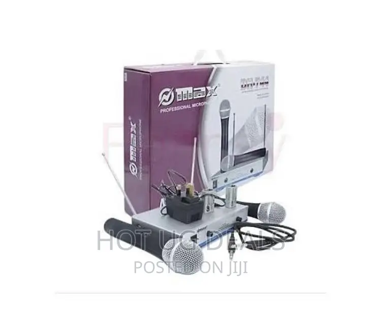 Max VHF Professional Wireless Microphone-silver And Black