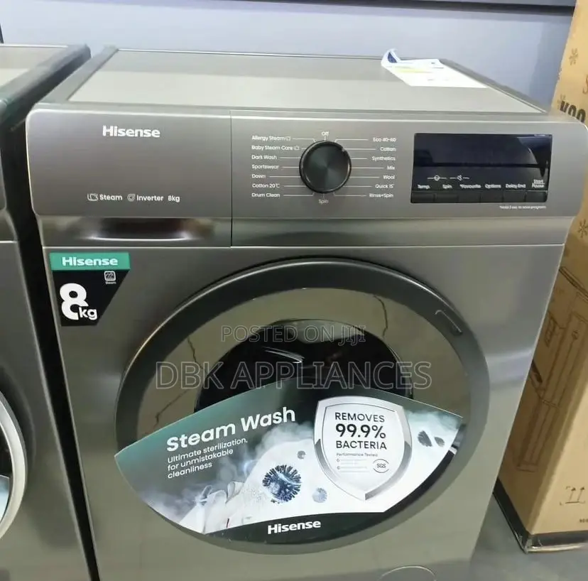 New Hisense 8kgs Front Loader Washing Machine