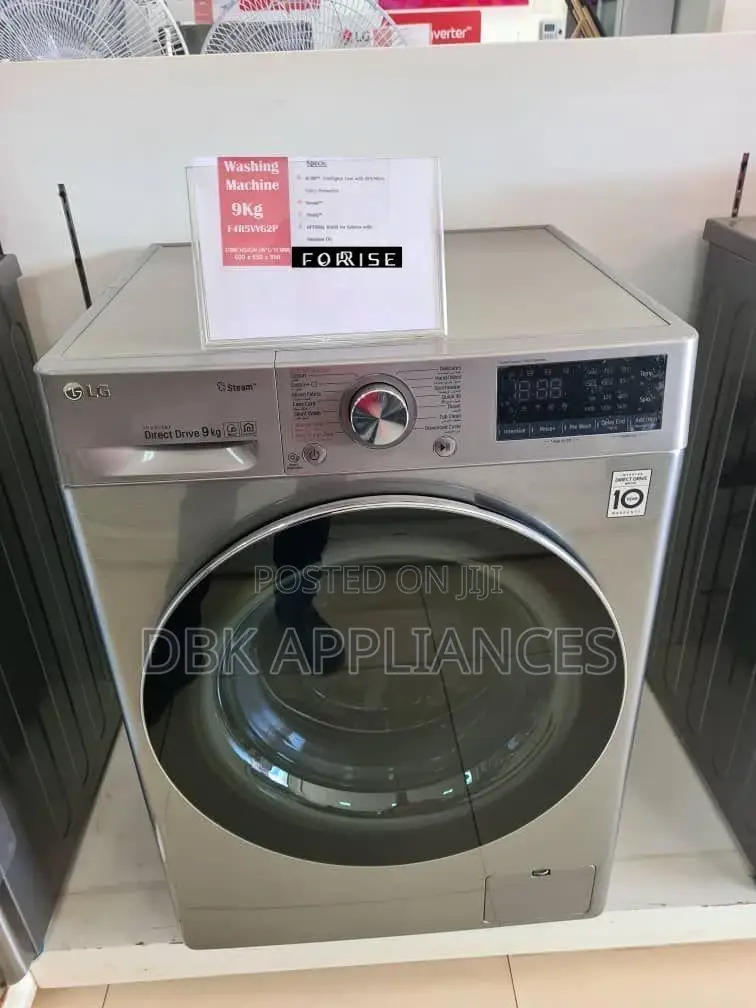 LG 9kgs Front Loader Washing Machine 5yrs Warranty