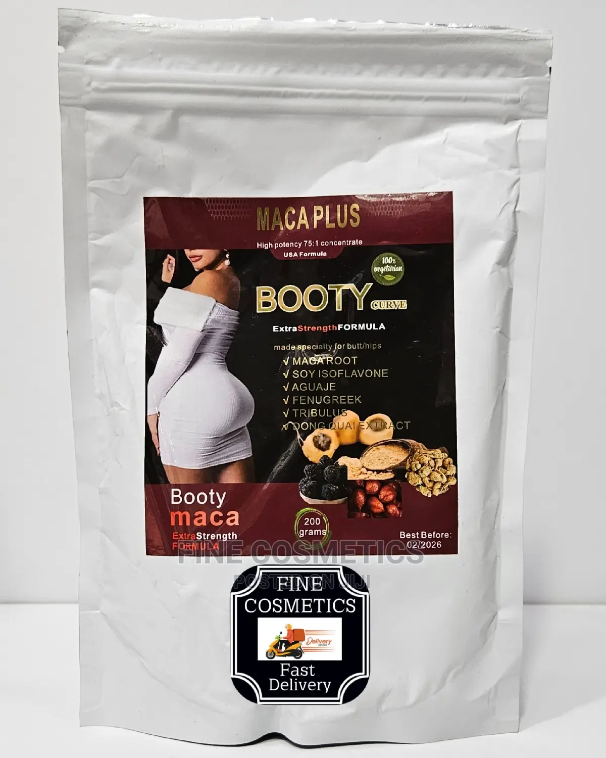 MACA PLUS Hip+Buttock Enlargement Set Of Gumies, Soya+Serum