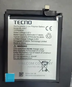 New Original Tecno Batteries