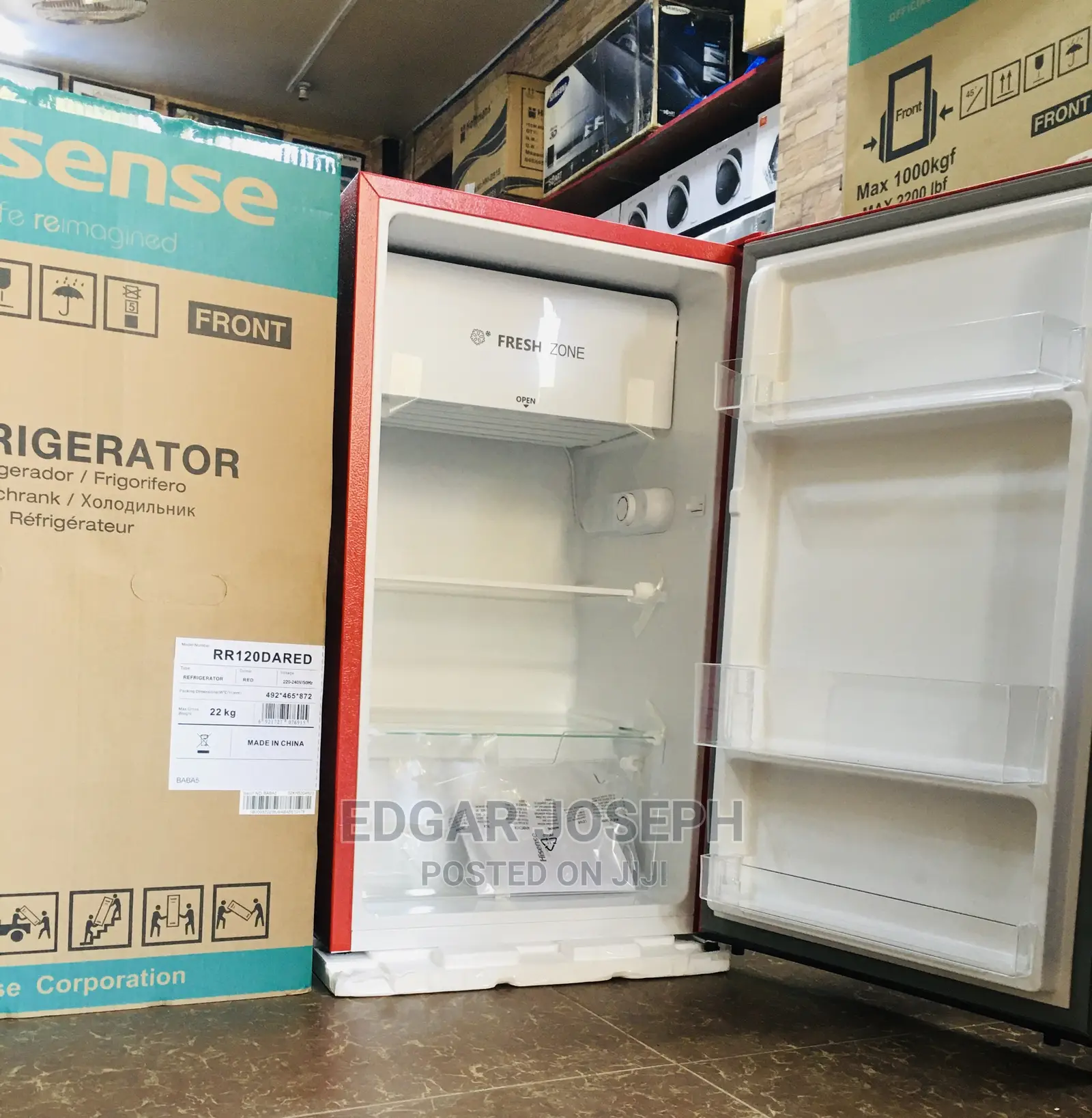 Hisense Brand New Refrigerator Red