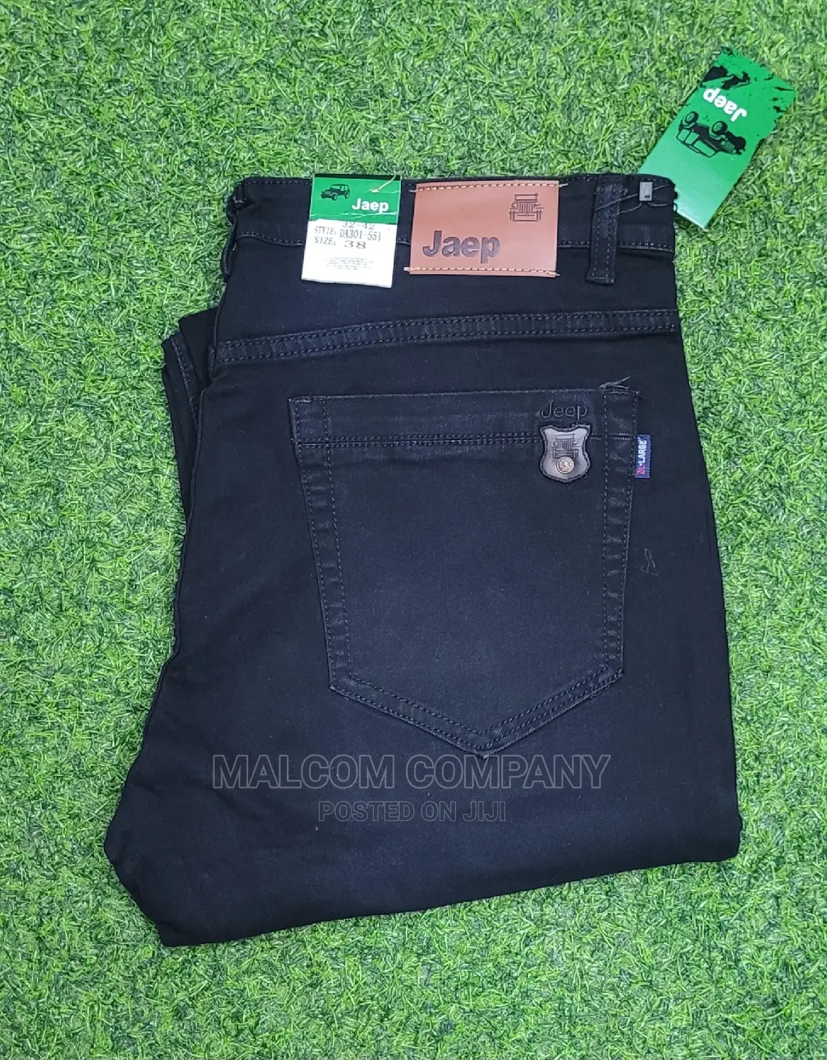 Men Black Jean XXL