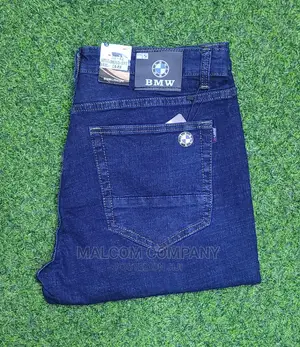 Classic Men Plain Blue Jeans