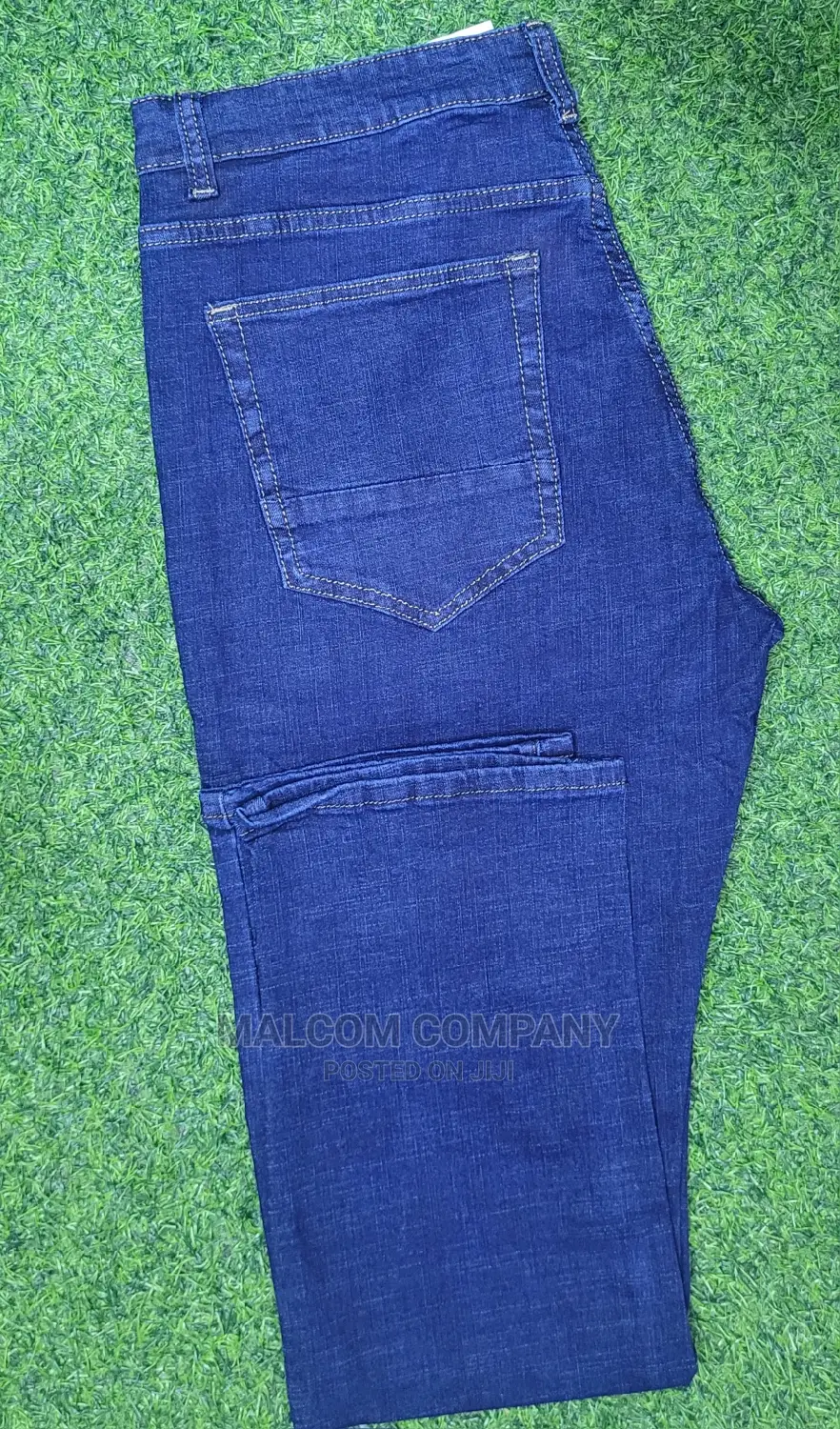 Classic Men Plain Blue Jeans