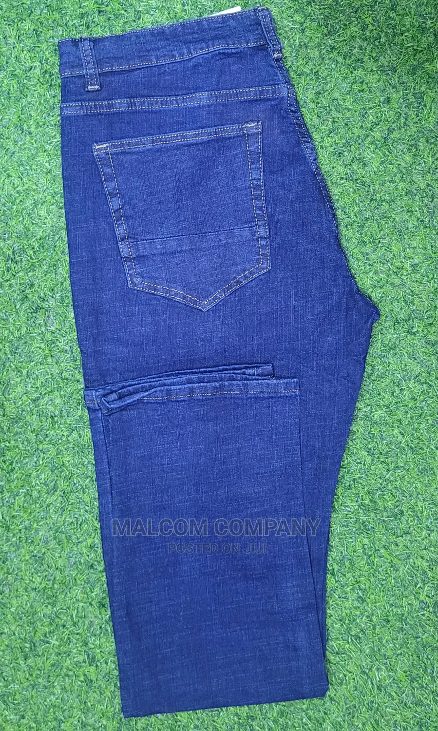 Classic Men Plain Blue Jeans