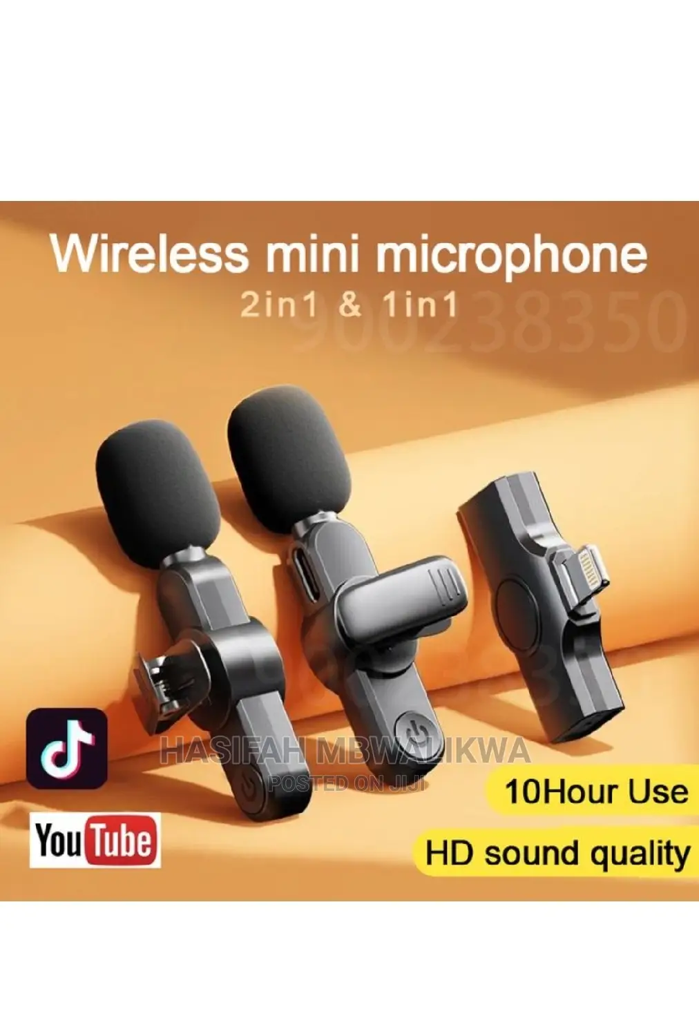 Double Lapel Microphone for Android and iPhone