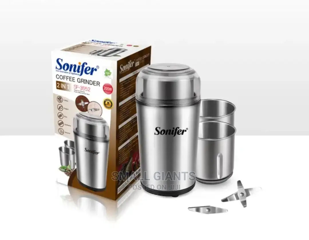 Multifunction 2 in 1 Stainless Steel Coffee Grinder