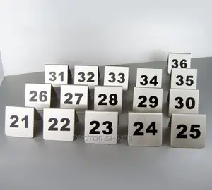 1-20 Table Number Plate for Resistant Hotel Bar