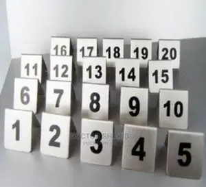 1-20 Table Number Plate for Resistant Hotel Bar