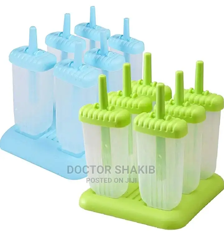 Popsicle Molds, Set 6 Ice Pop Molds