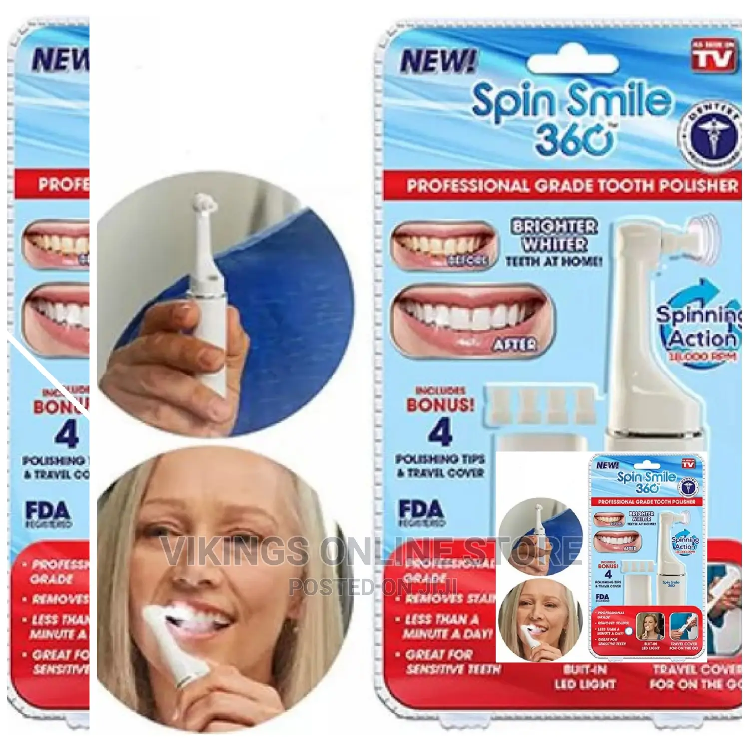Spark Innovators Spin Smile 360 Professional Tooth Polisher