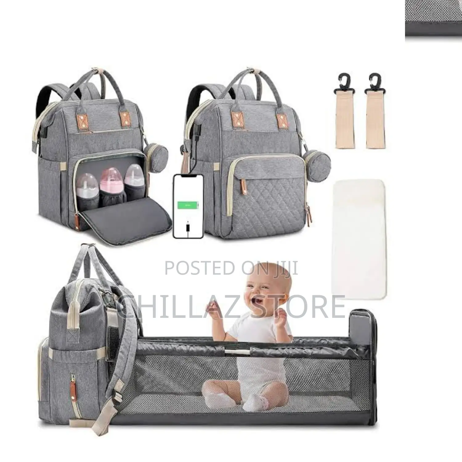 Baby Diaper Storage Bag.