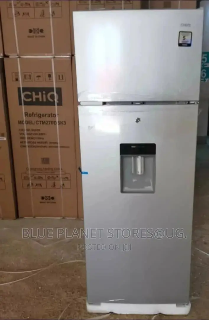 CHIQ 270litres Double Door Fridges With Water Dispenser