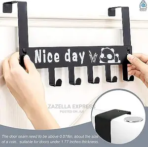 Towel Rack With 6 Sturdy Hooks