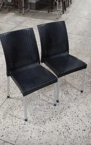 Black Armless Plastic Chairs