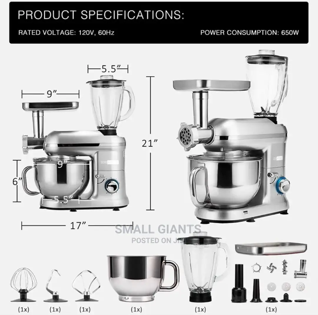 Hoffmans 12ltrs 3 in 1 Multifunction Stand Mixer