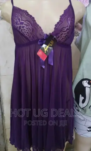 Ladies Night Dress With Floral Detail - Multidesign