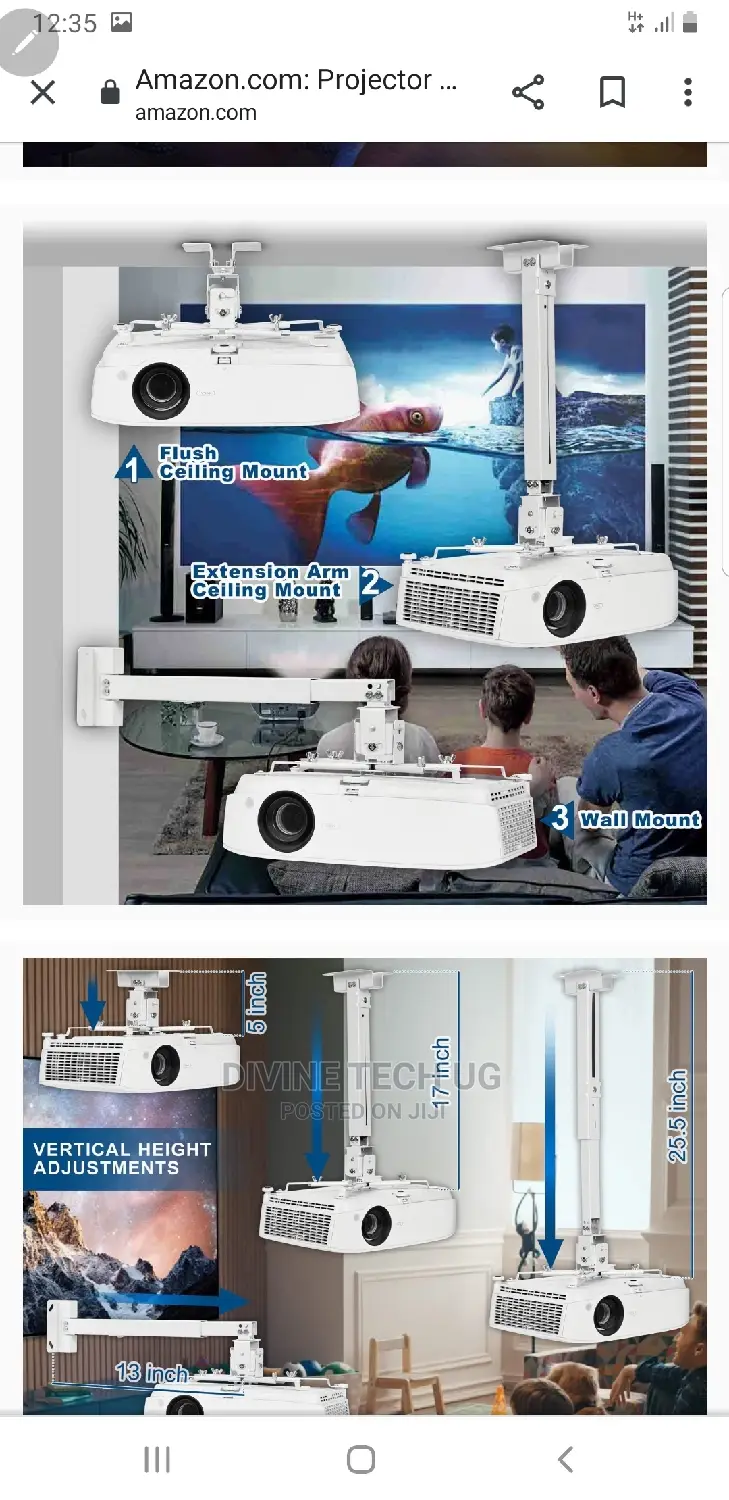 Projector Ceiling Mounting Bracket /Stand