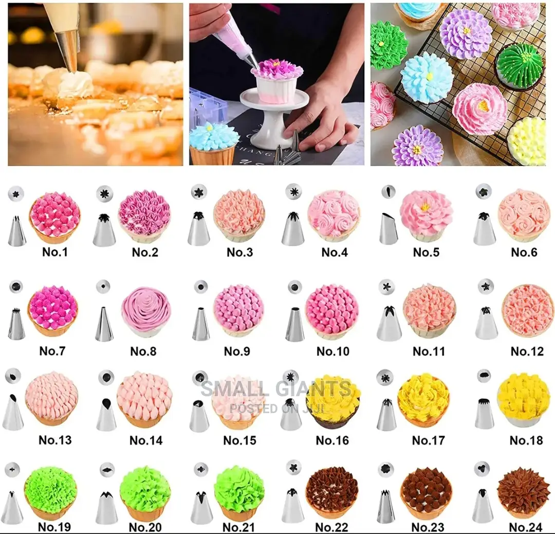 24pcs Cake Decorating Nozzles