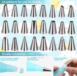 24pcs Cake Decorating Nozzles