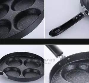 Circular 4 Dimples Non-Stick Frying Pan