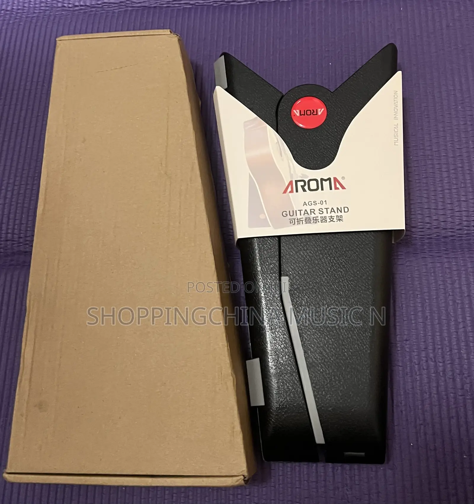 Foldable Portable Guitar Stand AROMA Brand New