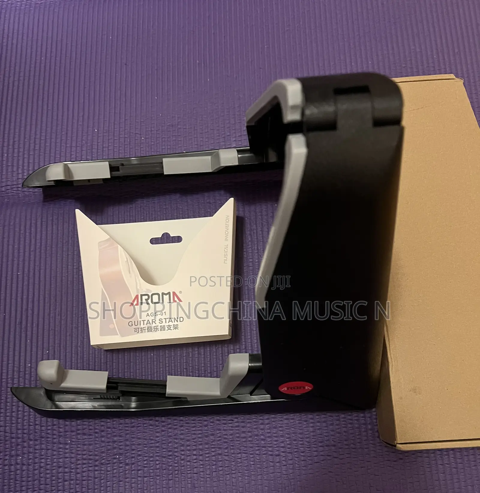 Foldable Portable Guitar Stand AROMA Brand New
