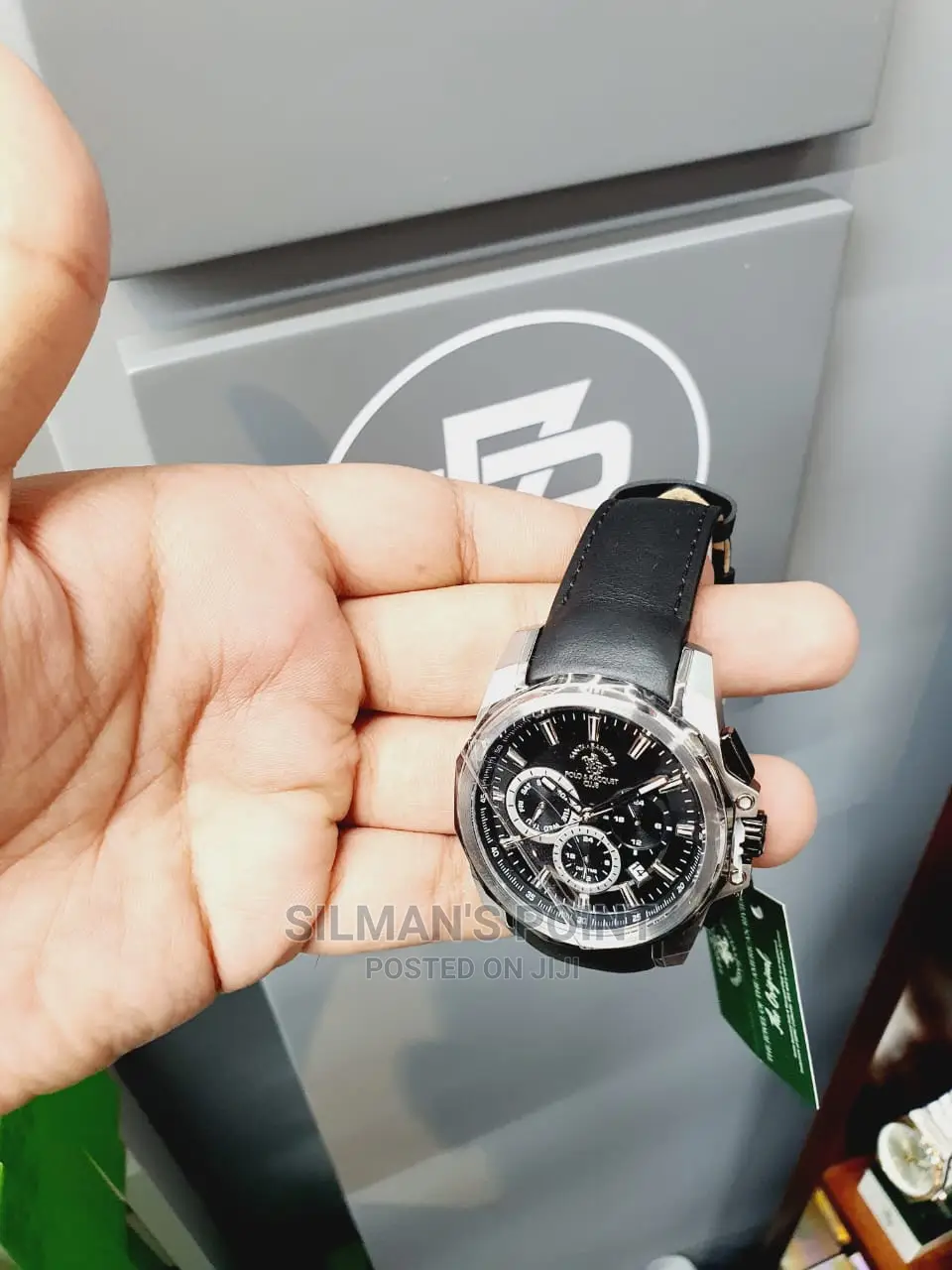 Santa Barbra Polo Watch Leather Black