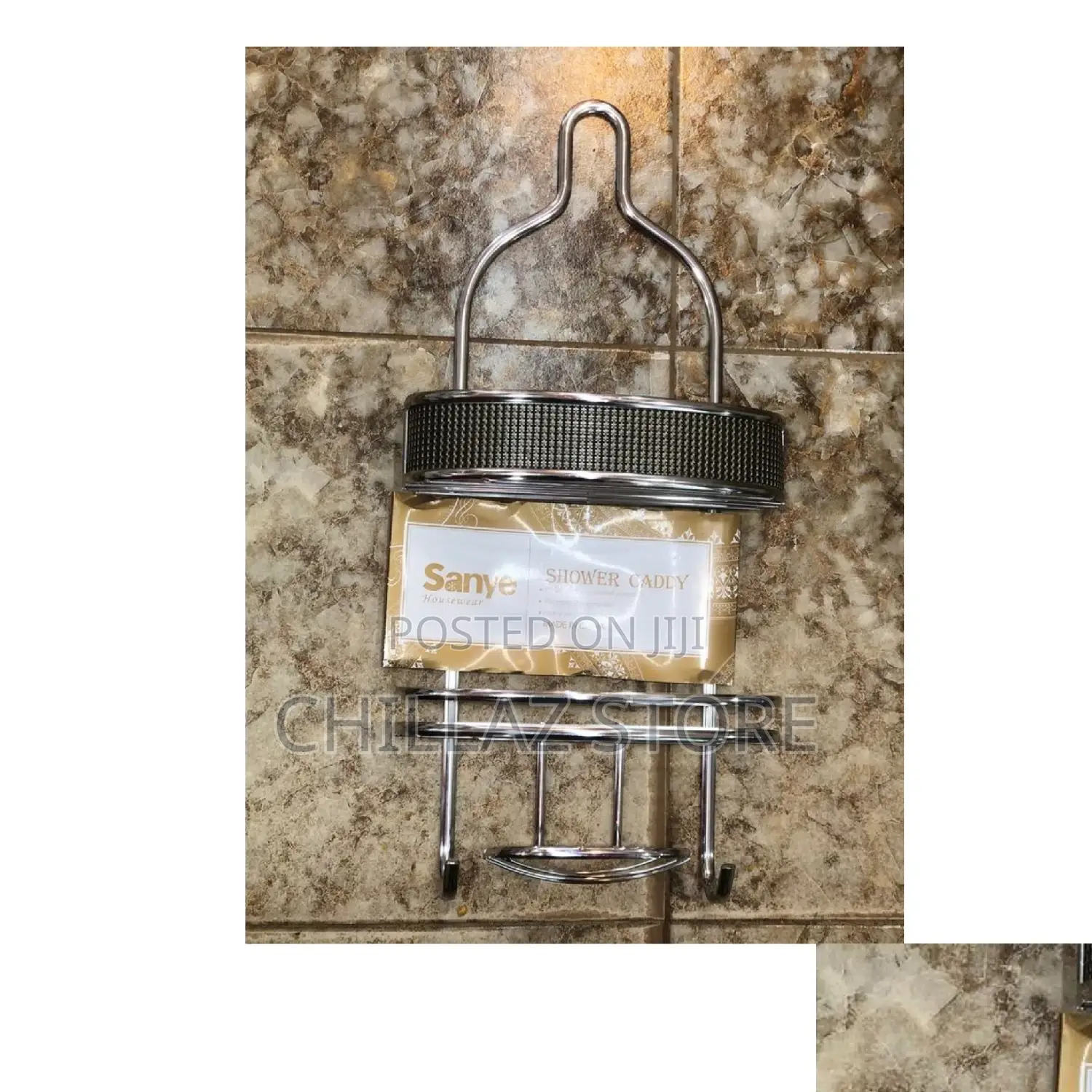 Stainless Bathroom Shower Caddy.
