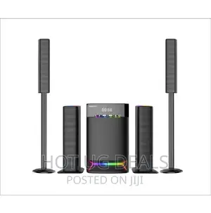 Home Theatre 4.1 Loud, Bass Home Speaker System - Black