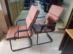Brown Visitor's Chair, 2 Pieces