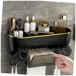 Wall Mounted Toothbrush Holder With 4 Holders Dust Cover