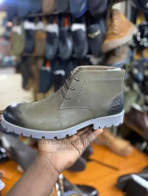 Timberland Men's Casual Leather High-Top Boots Abound Taupe