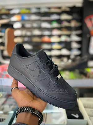 Nike Air Force 1 '07 Low-Black Wolf Gray Black -Brand New