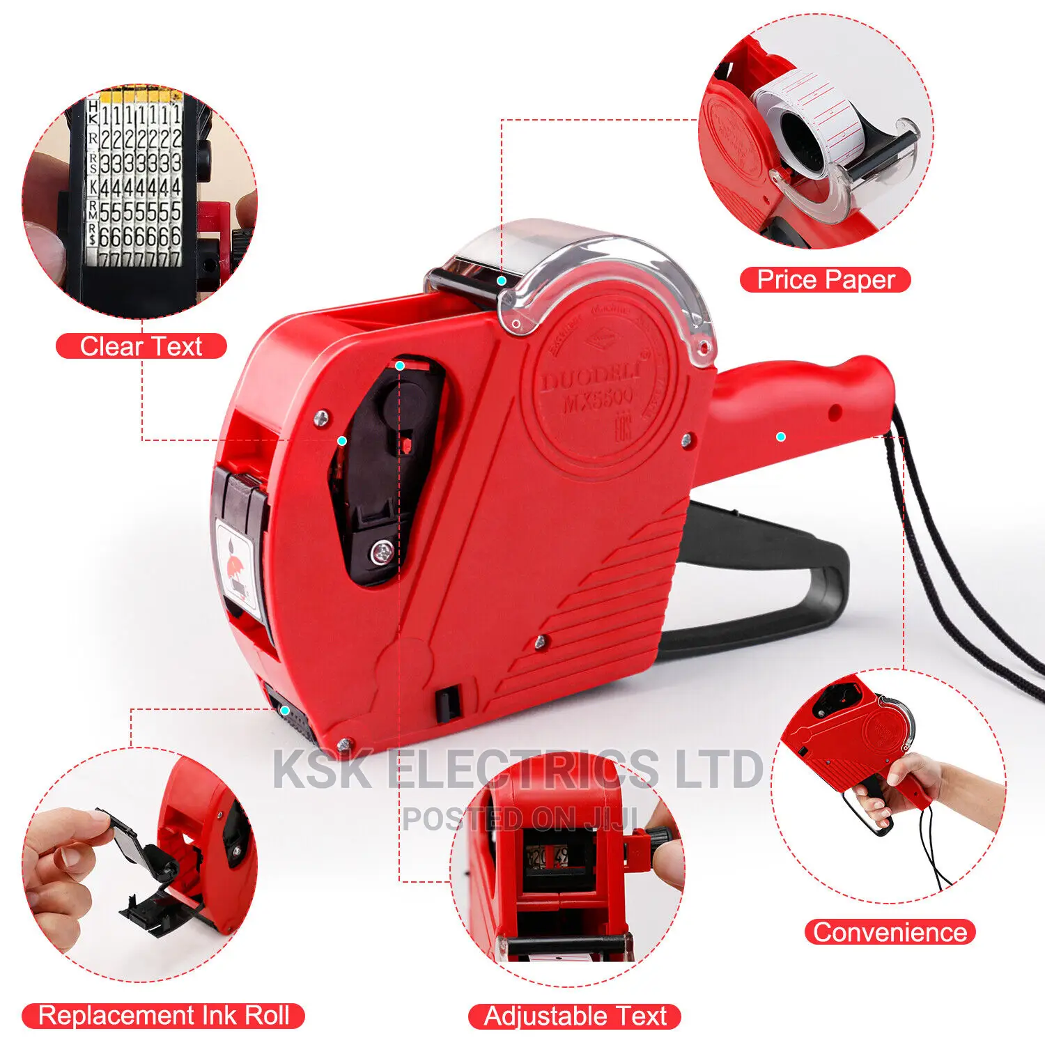MX5500 EOS 8 Digits Price Tag Gun Labeler Labeller (Includes